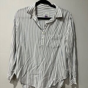 Rails White and Blue Shirt